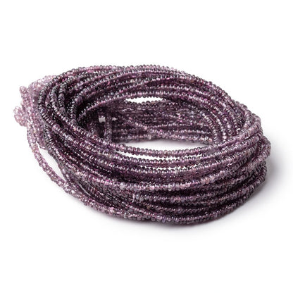 2.5mm Shaded Plum Spinel Plain Rondelle Beads 16 inch 300 pieces AA