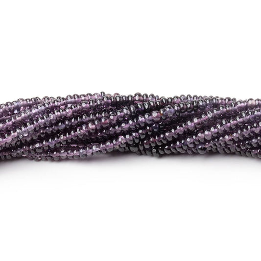 2.5mm Shaded Purple Spinel Plain Rondelle Beads 16 inch 300 pieces AA