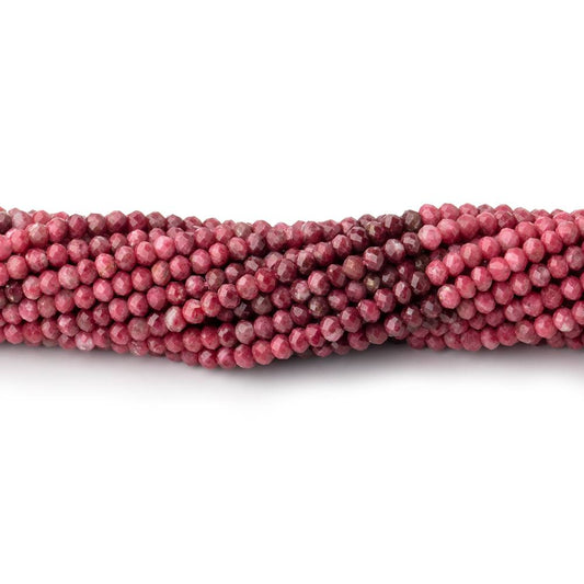2.5mm Shaded Thulite Micro Faceted Rondelle Beads 12.5 inch 160 pieces