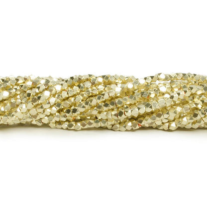 2.5mm Shiny Faceted Nugget Beads 8 inch 80 pieces