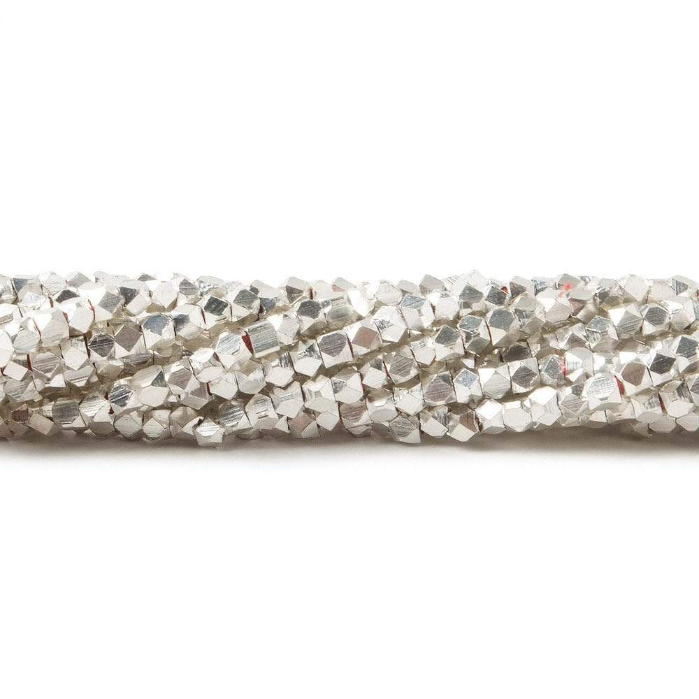 2.5mm Shiny Faceted Nugget Beads 8 inch 80 pieces