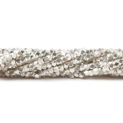 2.5mm Shiny Faceted Nugget Beads 8 inch 80 pieces