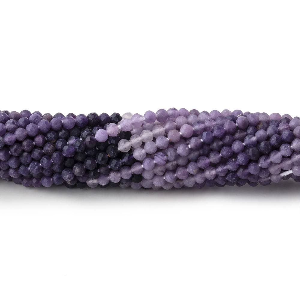 2.5mm Sugilite Micro Faceted Round Beads 12.5 inch 140 pieces