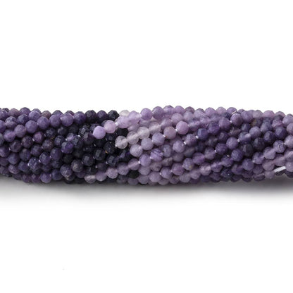 2.5mm Sugilite Micro Faceted Round Beads 12.5 inch 140 pieces
