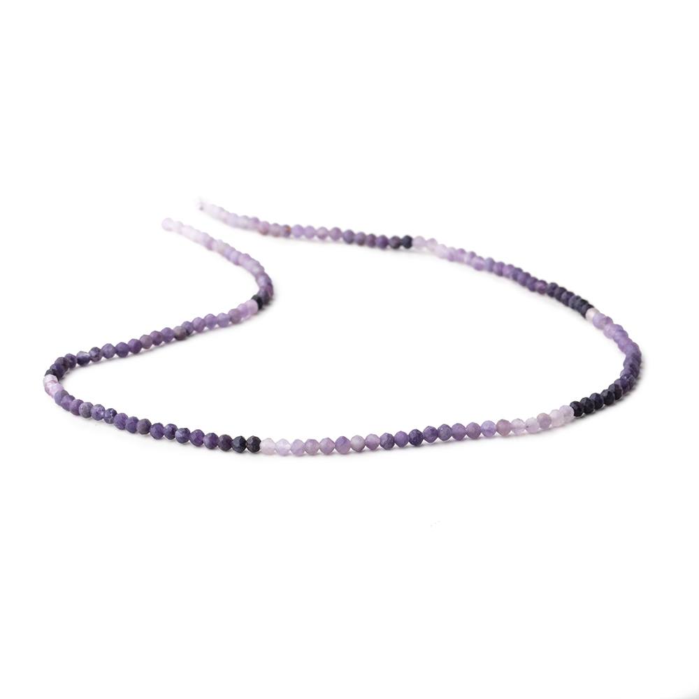 2.5mm Sugilite Micro Faceted Round Beads 12.5 inch 140 pieces