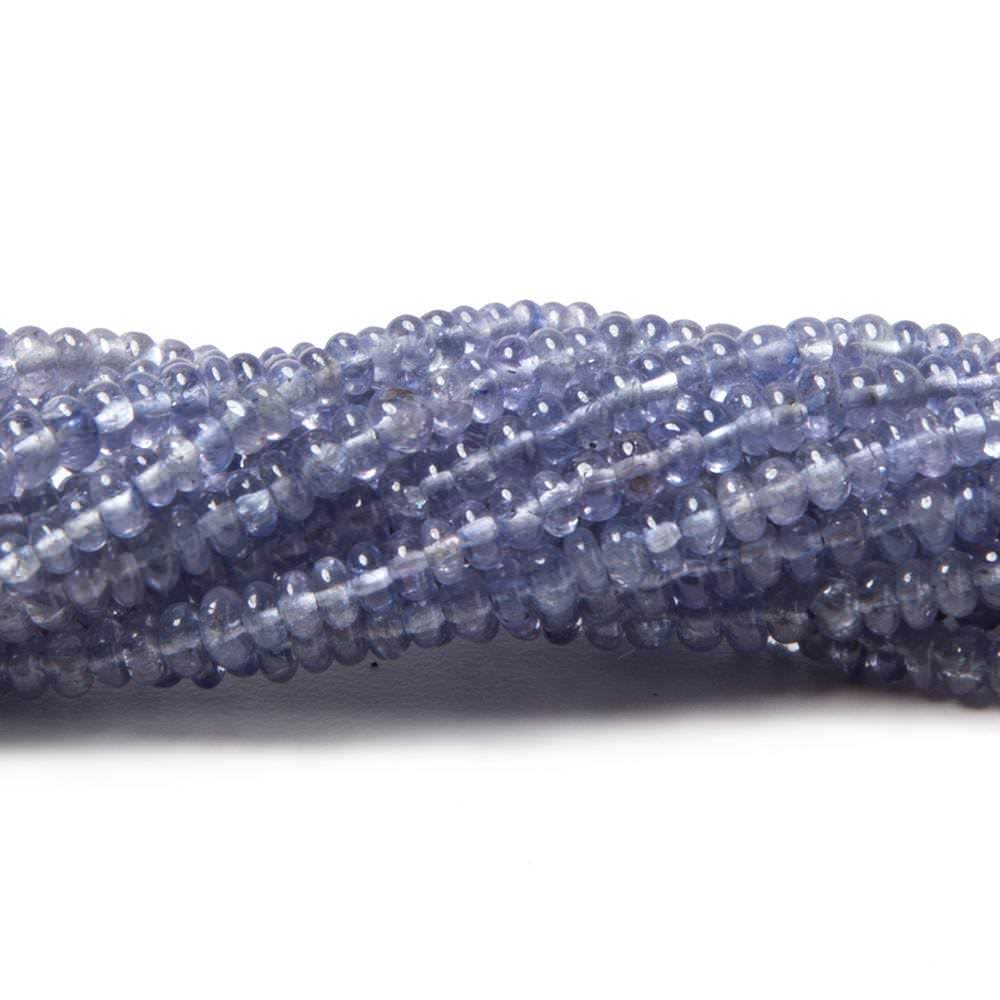 2.5mm Tanzanite Beads Plain Rondelle 13 inch 221 pieces