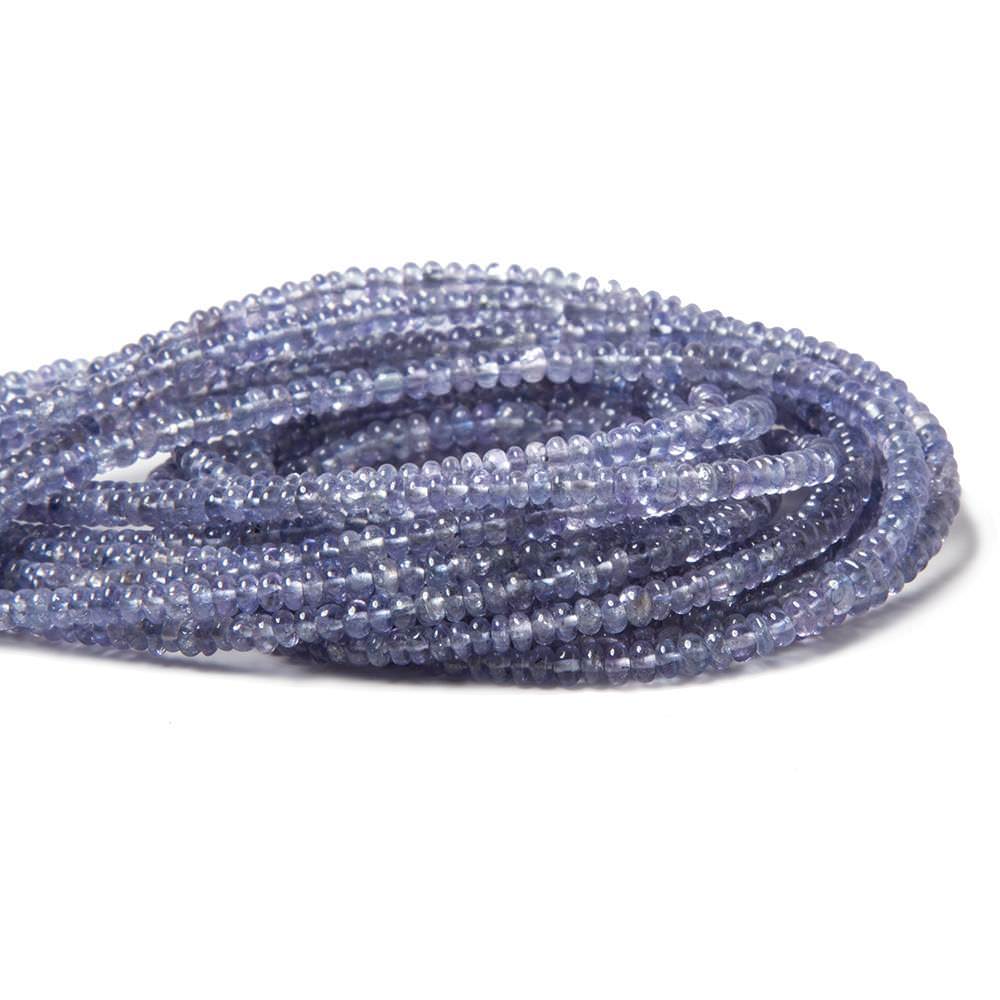 2.5mm Tanzanite Beads Plain Rondelle 13 inch 221 pieces