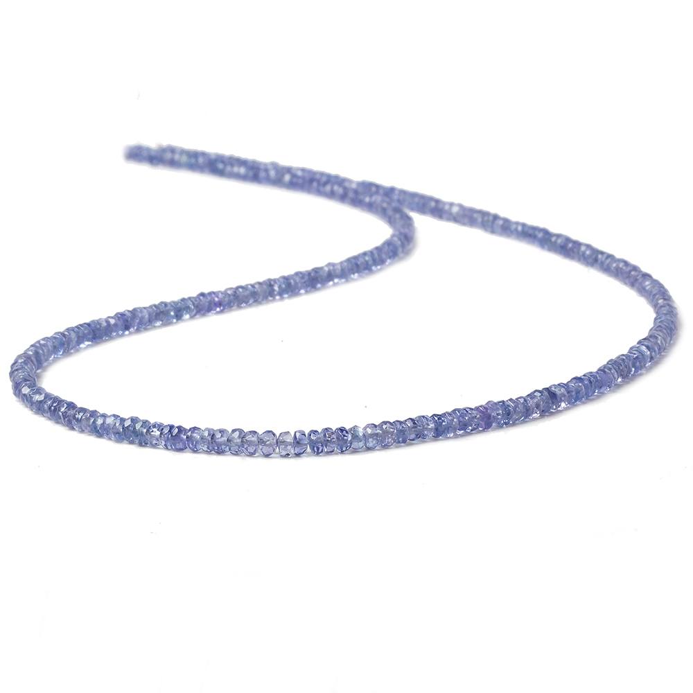 3mm Tanzanite faceted rondelle beads 16.5 inch 242 pieces AA Grade