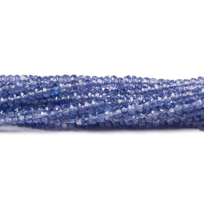 3mm Tanzanite faceted rondelle beads 16.5 inch 242 pieces AA Grade