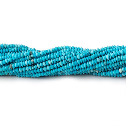 2.5mm Turquoise Howlite Plain Disc Rondelle Beads 14.5 inch 260 pieces