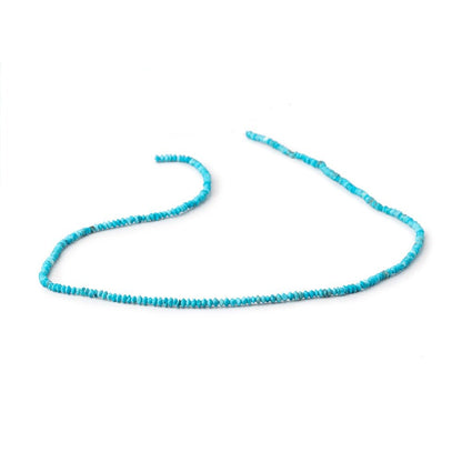 2.5mm Turquoise Howlite Plain Disc Rondelle Beads 14.5 inch 260 pieces