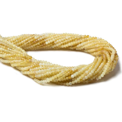 2.5mm Yellow Opal Micro Faceted Rondelle beads 13 inch 159 pieces