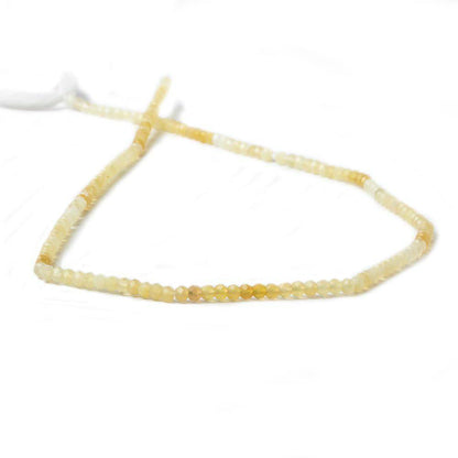 2.5mm Yellow Opal Micro Faceted Rondelle beads 13 inch 159 pieces