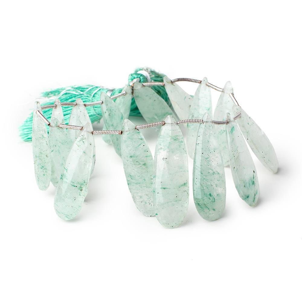 25x11-32x11mm Aventurine Faceted Pear Beads 7.5 inch 15 pieces