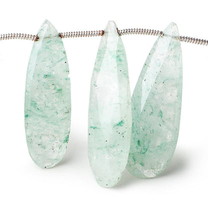 25x11-32x11mm Aventurine Faceted Pear Beads 7.5 inch 15 pieces