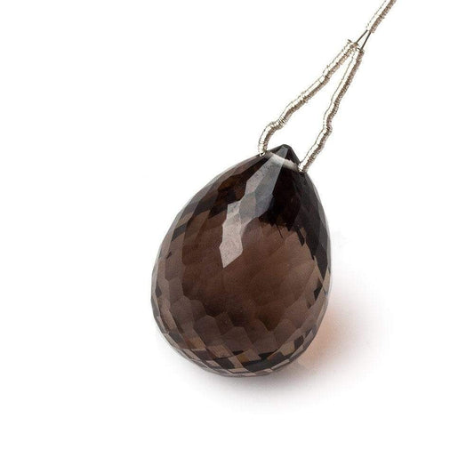 25x17mm Smoky Quartz Tear Drop focal bead 1 Piece AAA Grade