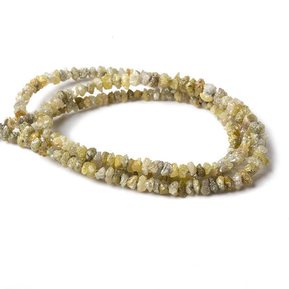 2.5x2-3x2mm Yellow Diamond crystal nugget beads 15 inch 220 pieces