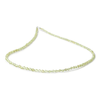 2.5x2-4x2.5mm Peridot Straight Drilled Faceted Tear Drops 14 inch 96 beads