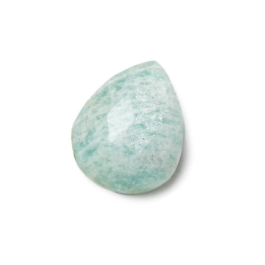 25x20mm Medium Amazonite Faceted Pear Focal Pendant Bead 1 piece