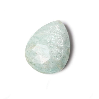 25x20mm Pale Amazonite Faceted Pear Focal Pendant Bead 1 piece