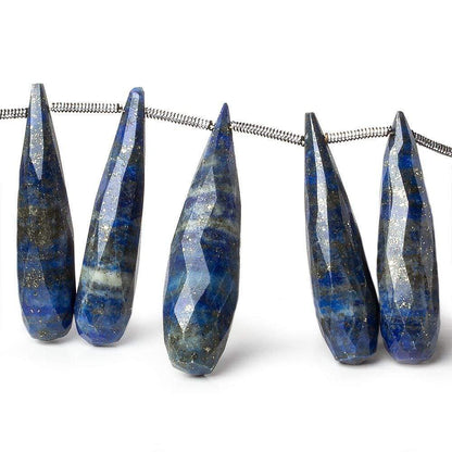 25x6-30x8mm Lapis Lazuli Faceted Tear Drops 8 inch 20 Beads