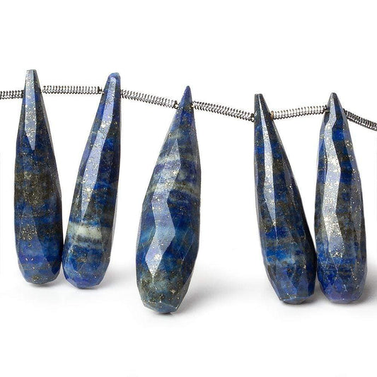 25x6-30x8mm Lapis Lazuli Faceted Tear Drops 8 inch 20 Beads