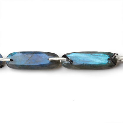 25x8mm Labradorite Double Drilled Oval Beads 8 inch 8 pieces