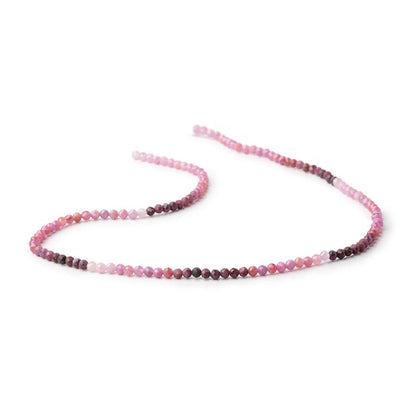 2.6mm Shaded Ruby Micro Faceted Round Beads 12.5 inch 130 pieces