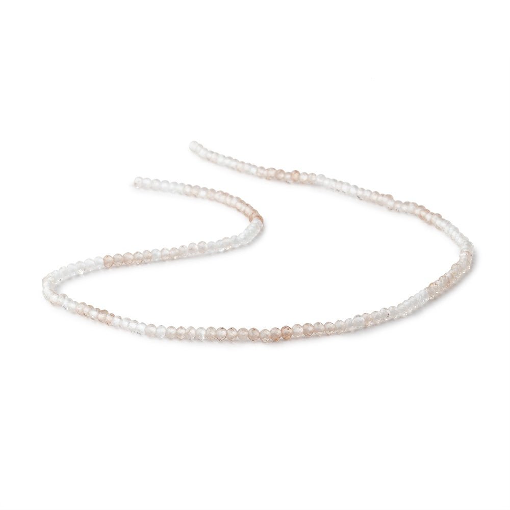 2.6mm Shaded Topaz Micro Faceted Rondelle Beads 13 inch 154 pieces AA