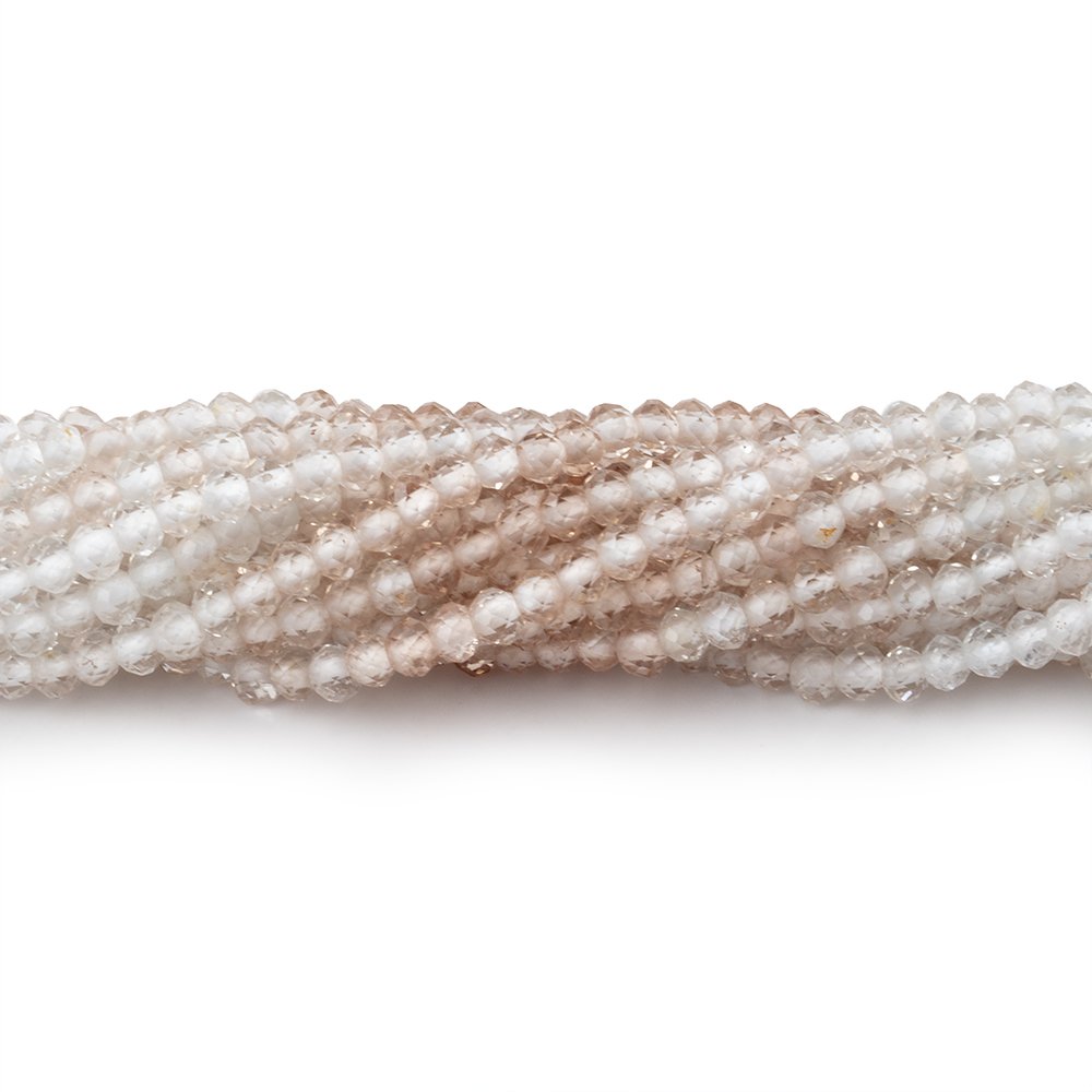 2.6mm Shaded Topaz Micro Faceted Rondelle Beads 13 inch 154 pieces AA