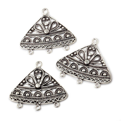 26x28mm Sterling Silver Chandelier With 3 Drop Rings 1 piece