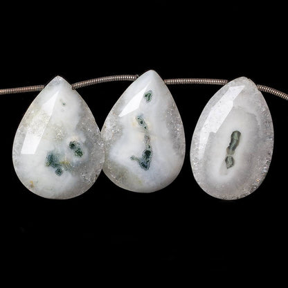 27x18-29x20mm Peacock Solar Quartz faceted pear beads 9 inch 12 pieces