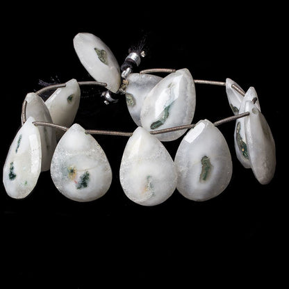 27x18-29x20mm Peacock Solar Quartz faceted pear beads 9 inch 12 pieces