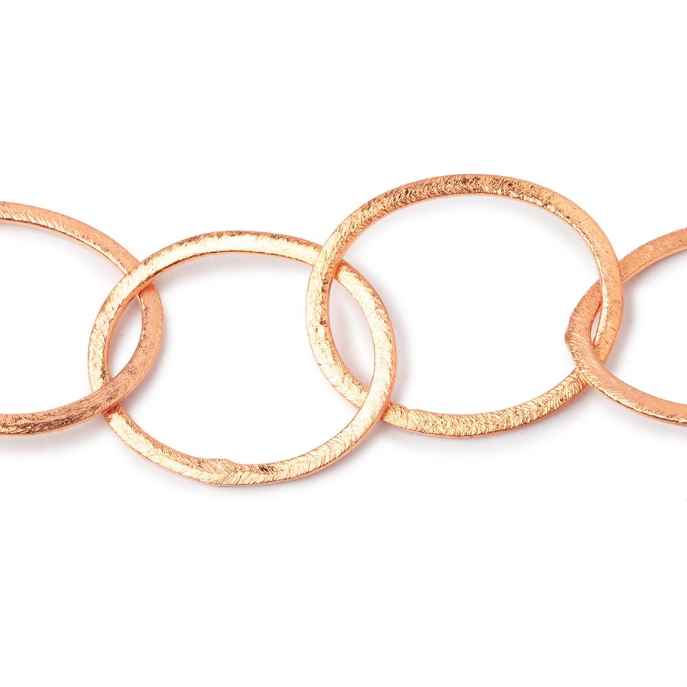 27x23mm Copper Brushed Oval Link Chain