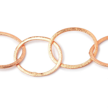 27x23mm Copper Brushed Oval Link Chain