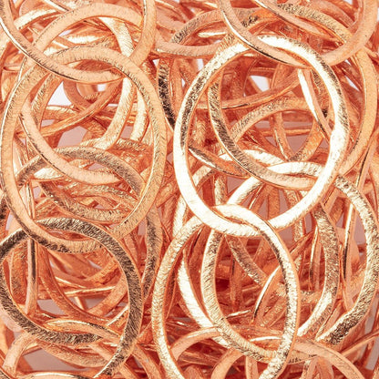 27x23mm Copper Brushed Oval Link Chain