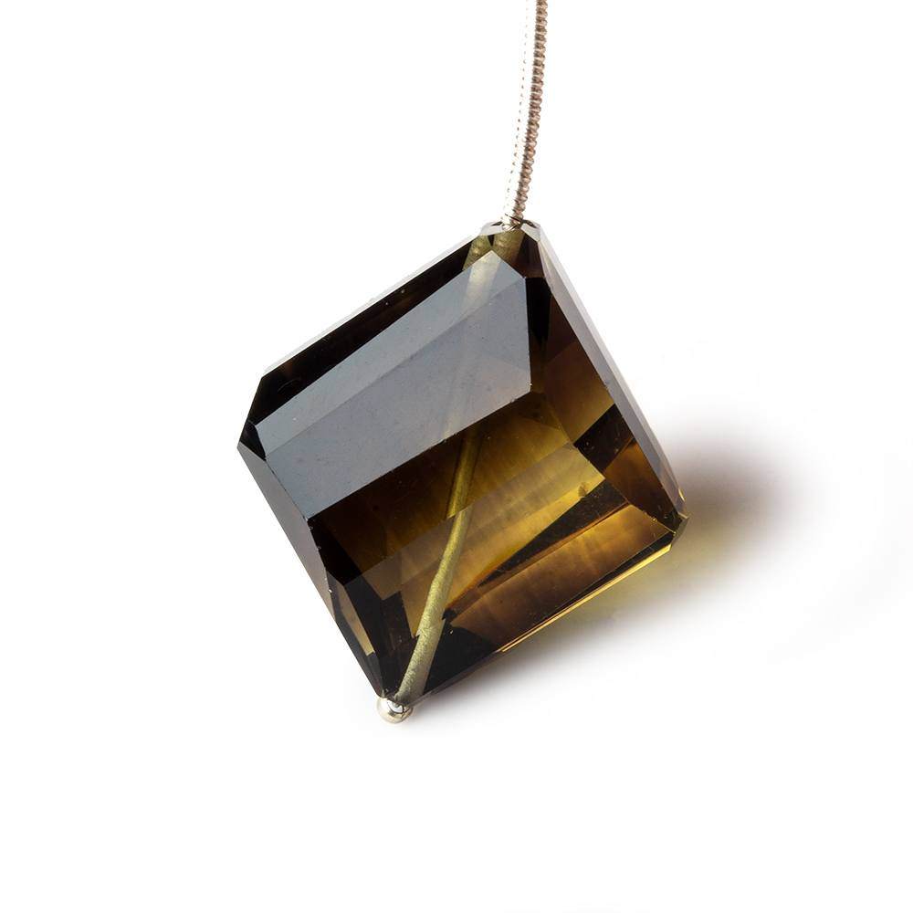 27x25mm Bi-Color Quartz Faceted Nugget Focal Bead 1 piece