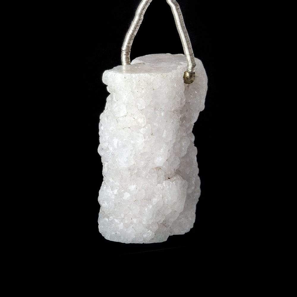 27x25x14mm Stalactite Drusy Natural Crystal Focal Bead 1 piece