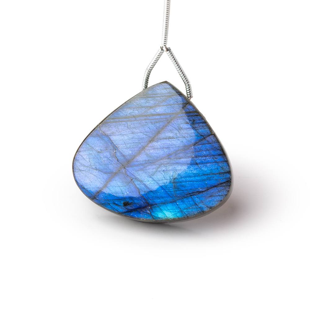 27x31x7.5mm Labradorite Plain Rounded Triangle Pendant 1 AAA Focal