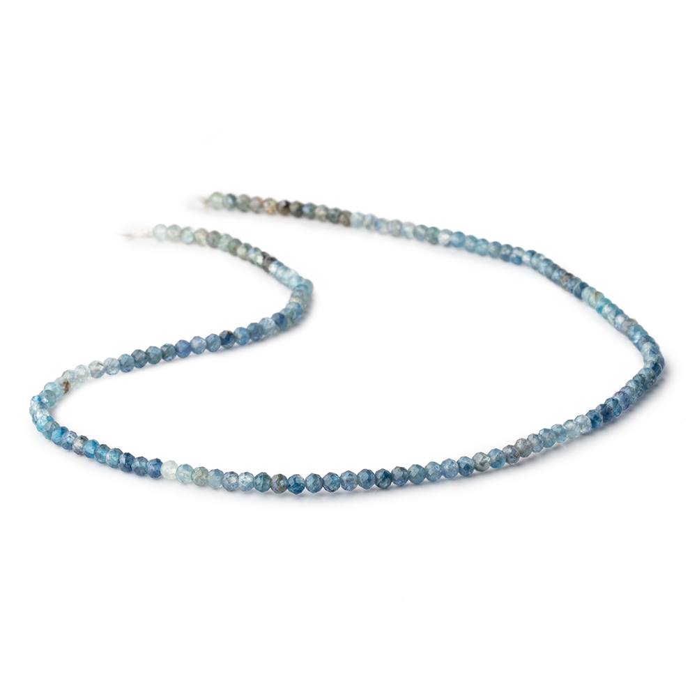 2.8mm Shaded Kyanite Micro Faceted Rondelle Beads 12.5 inch 136 pieces