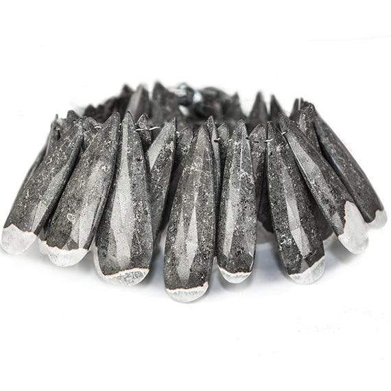 28x10-40x11mm Cave Jasper Elongated Pear Briolette