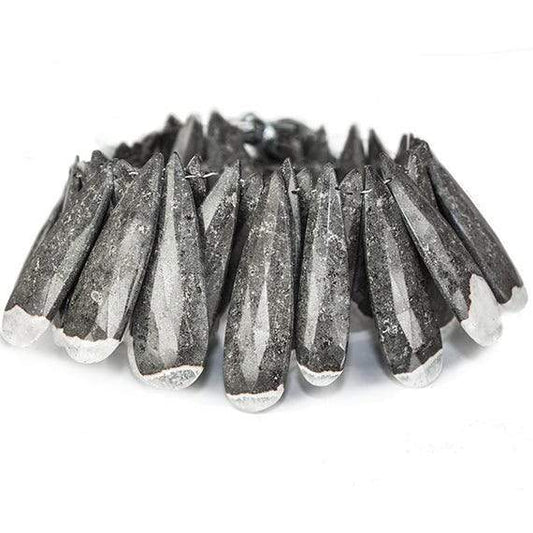 28x10-40x11mm Cave Jasper Elongated Pear Briolette