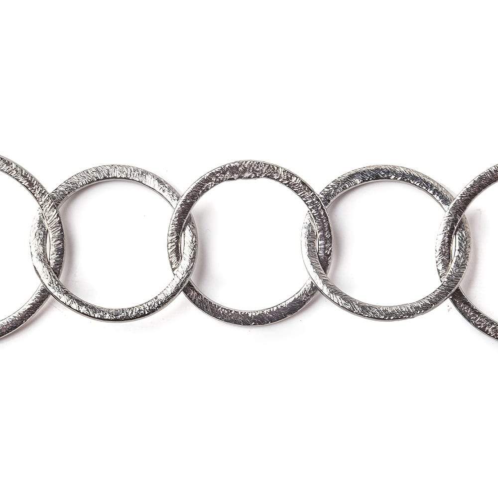 28x23mm & 20mm Black Gold plated Brushed Oval & Round Link Chain by the foot