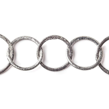 28x23mm & 20mm Black Gold plated Brushed Oval & Round Link Chain by the foot