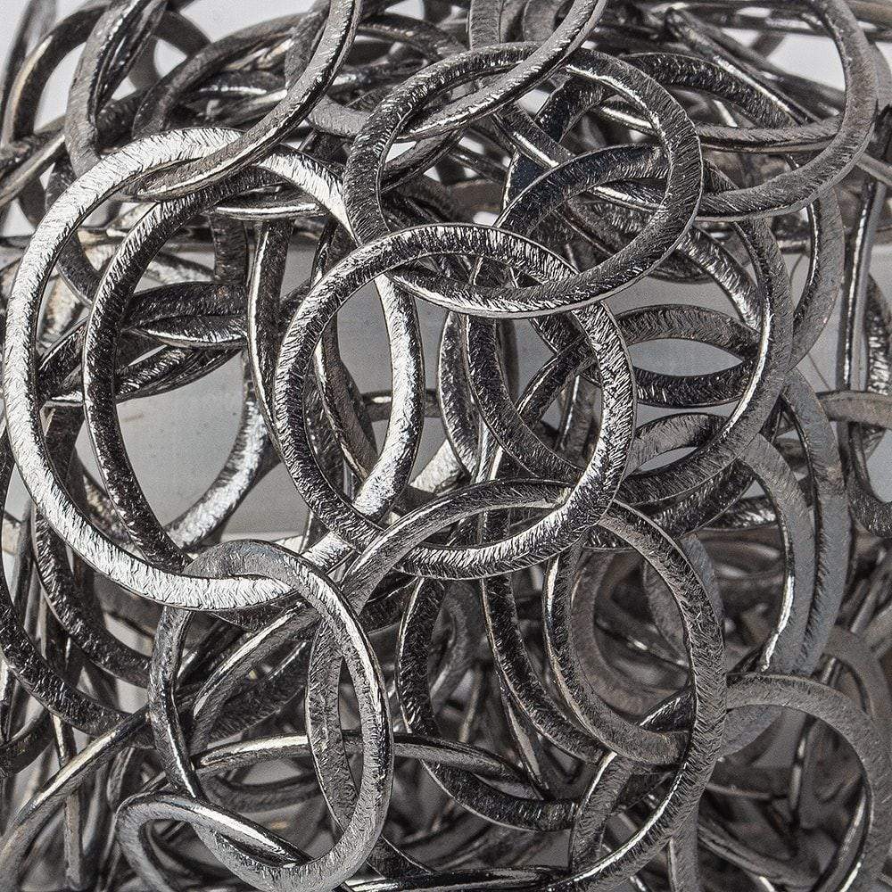 28x23mm & 20mm Black Gold plated Brushed Oval & Round Link Chain by the foot