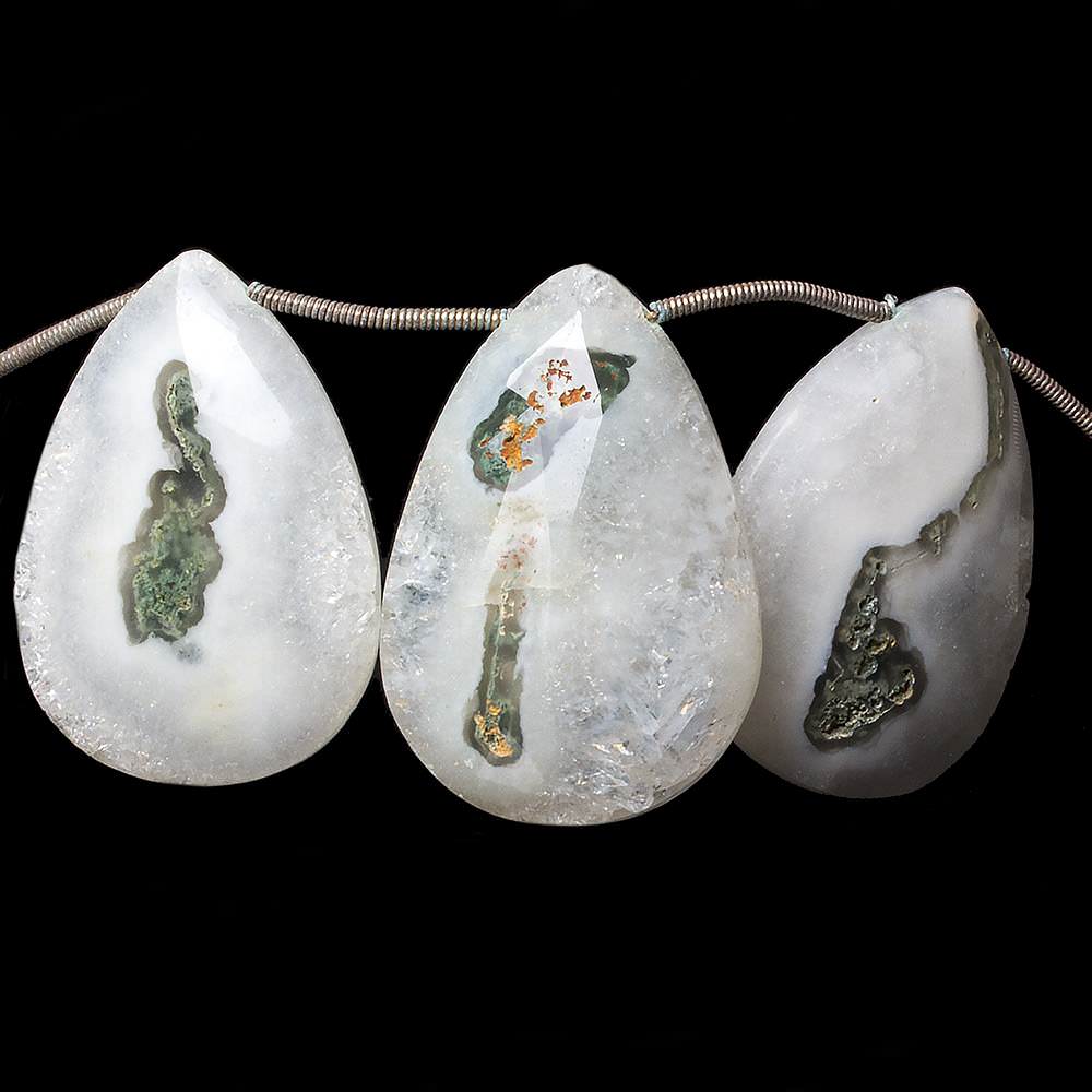 29x20-33x22mm Peacock Solar Quartz faceted pear beads 9 inch 10 pieces