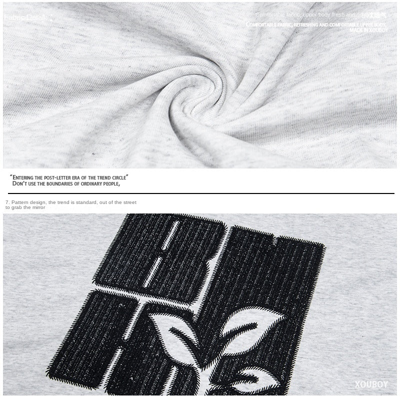 Original  Embroidered T-Shirt Unisex Short Sleeve Half Sleeve