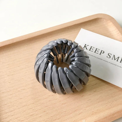 New Fashion Women Bun Claw Clips Horsetail Buckle Clip Bird Nest Expanding Hair Accessories Female Ponytail Headwear