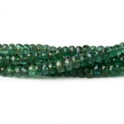 2-5mm Zambian Emerald faceted rondelles 16 inch 200 beads A