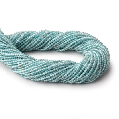 2mm Apatite Micro Faceted Round Beads 12.5 inch 190 pieces AA